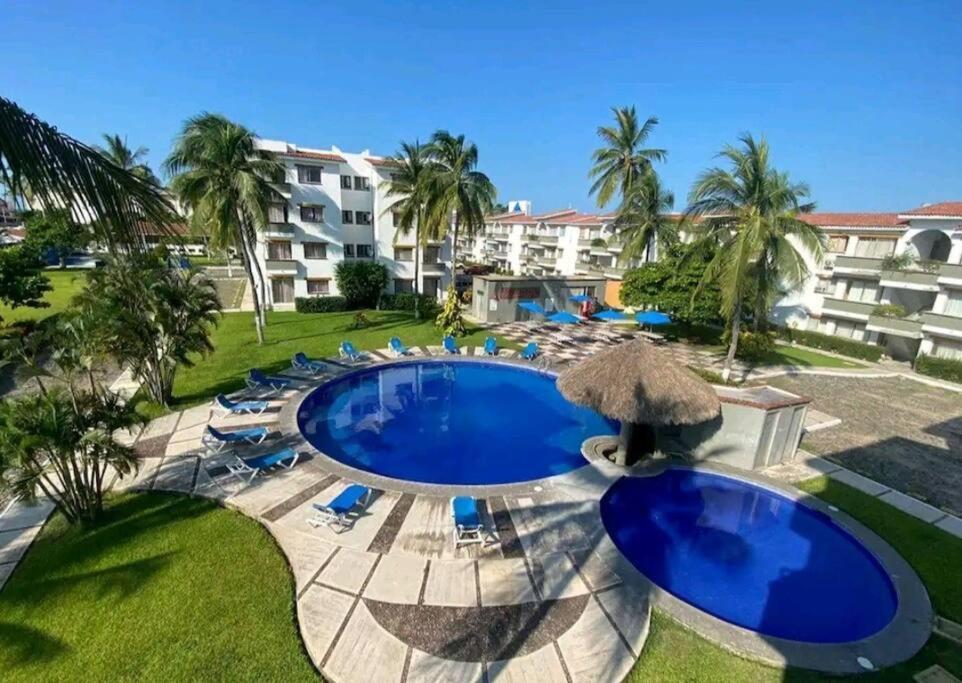 Departamento 2 recamaras para 6 Personas 3 albercas playa a 50 mts wifi Manzanillo Exterior foto